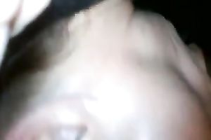 Amateur milf enjoys engulfing my dark dong in homemade movie