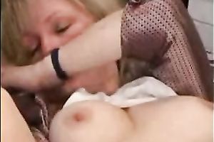 Mature white wife on the floor shows and rubs her coochie