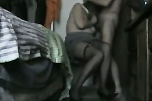 My obese slutwife wearing pantyhose acquires her twat slammed by me