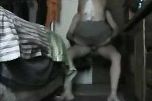 My obese slutwife wearing pantyhose acquires her twat slammed by me