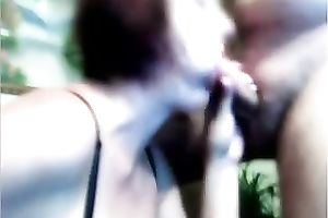 Nasty redhead web camera floozy sucks tiny dick for me