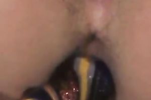 I love to drill my wet snatch with my glass sex tool in front of a camera