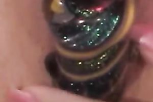 I love to drill my wet snatch with my glass sex tool in front of a camera