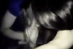 Insanely hawt dark brown college white bitch addicted to large jock