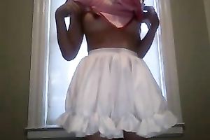 Hot and shy cam model sluggishly exposes her privates parts for me