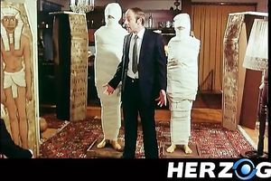 These 2 people love being wrapped up like mummies