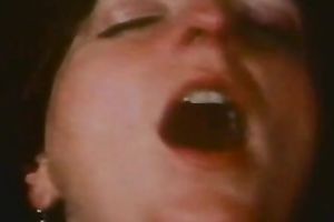 Dumpy dark haired tramps have steamy three some with hungry fellow