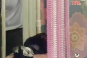 Filthy and perverted wench with wonderful arse acquires her clitoris touched