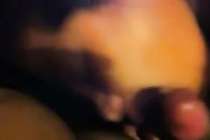 Chubby dark skin whore blows my dark weenie on POV sex film
