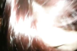 Pierced brunette hussy sucks my wang and doesn't desire to stop