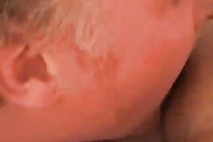 Short haired GILF gets team-fucked in missionary position