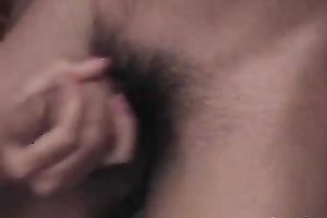 Svelte asian hottie is giving her paramour a worthy handjob