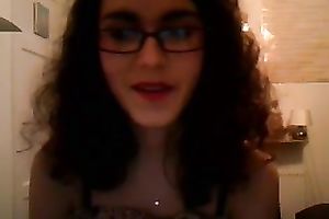 Charming brunette hair Married slut shows her bushy armpits for the livecam