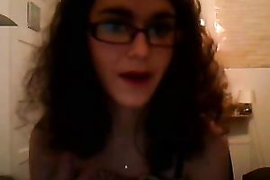Charming brunette hair Married slut shows her bushy armpits for the livecam