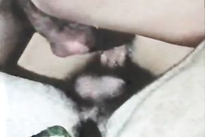 Busty and perverted dark brown receives double permeated