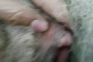 Old and naughty unshaved muff filmed on POV homemade episode