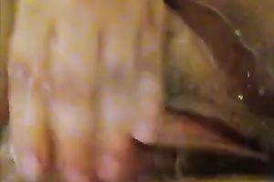 I love rubbing soap over my massive natural love melons in front of the camera