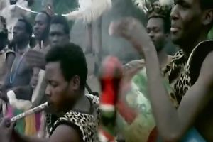 Elegant taut ebon hotwife receives caressed by her white girlfriend outdoors