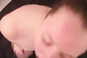 Bodacious floozy in fishnet nylons craves my chocolate 10-Pounder badly