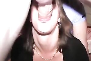 Mega breasty brunette hair sweetheart blows hard shlong like a real pro