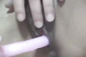 Nasty Filipino strumpet masturbates and then goes down on her client