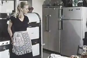 French maid sucks her master's subrigid schlong like a pro
