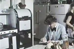 French maid sucks her master's subrigid schlong like a pro