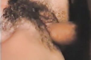 Three mesmerizing cuties share moustached ballsy buddy