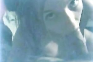 Amateur dark brown girlfriend gives me head in ottoman on livecam