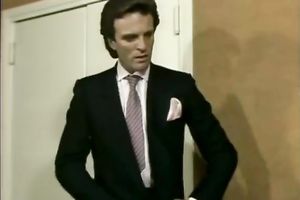 Dark haired whore in red lingerie receives drilled missionary style