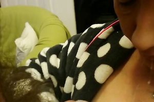 Old slut sucks my rock hard weenie with unrestrained excitement