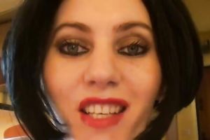 Provocative black head mother I'd like to fuck made an non-professional masturbation clip for me