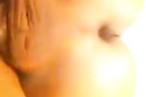 Invading my wife's hirsute palpitating cunt from behind