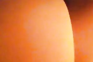 Invading my wife's hirsute palpitating cunt from behind