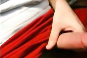 My barefaced girlfriend knows how to give amazing tugjob