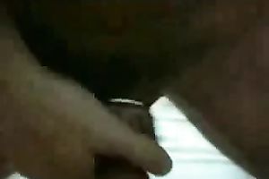 Penetrating her soaked and itchy muff with a cock rubber on the couch