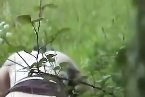 Energetic bitch with precious a-hole is straddling her paramour outdoors