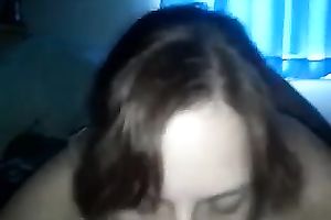 Amateur white girlfriend gives me head on POV movie scene