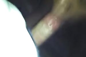 Chocolate doxy is deepthroating my dick with excitement