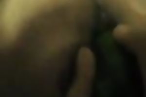 My paramour enjoys fucking my cunt with a cucumber in homemade episode
