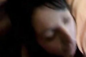 My Bulgarian brunette hair girlfriend lastly acquiesces to eat cum