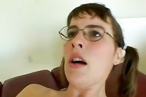 Nerdy non-professional whore acquires butt screwed and facialed by my dark buddy