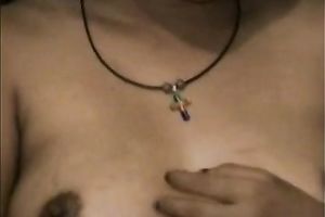 Amateur Thai milf takes her pants off and rubs her unshaved fur pie