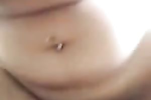My buxom hotwife with pierced navel looks more excellent in cowgirl position