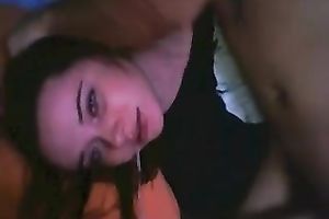 Homemade video with me face-fucking a brunette and cumming in her throat