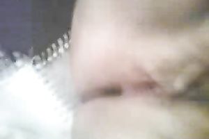 My lascivious cheating wife groans loudly whilst fingering her shaved bawdy cleft