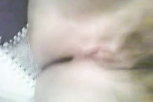 My lascivious cheating wife groans loudly whilst fingering her shaved bawdy cleft