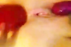 Me and my hubby have a fun toying my cookie and anus in homemade episode