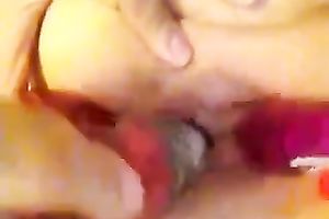 Me and my hubby have a fun toying my cookie and anus in homemade episode