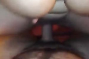 My big-breasted horny white wife squirts after passionate banging with me